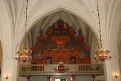 Varhany, katedrála (Domkyrka) Växjö. Švédsko