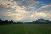Studenec a Růžový vrch od Vysoké Lípy