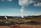 Údolí Hlíðardalur pod sopkou Krafla