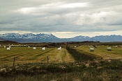 Hřeben Skarðsheiði a krajina dolního toku řeky Hvítá