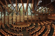 Skotský parlament. Edinburgh. Skotsko