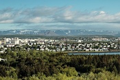 Reykjavík z Perlanu. Island