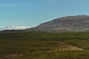 Snæfoksstöðum a hora Búrfell. Island