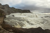 Vodopád Gullfoss. Island