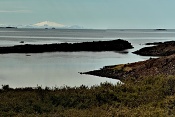 Zátoka Breiðafjörður a hora Snæfellsnes. Island