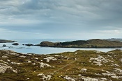 Zátoka Loch An Tairbeairt, North Harris, Skotsko 