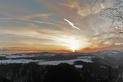 Západ Slunce z Myší skály. Český ráj