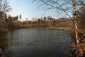 Sladový rybník na potoku Boží voda, Loučeň