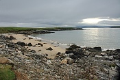 Pláž ve West Sandwicku. Shetlandy