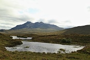 Jezero Loch nan Eilean a Black Cuilllins, Skye