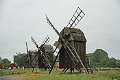 Větrné mlýny v Störlinge Kvarnrad, ostrov Öland